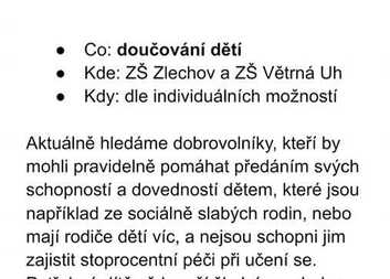 Dobrovolníci pro děti