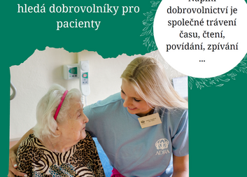 Dobrovolničit v nemocnici? S ADROU!